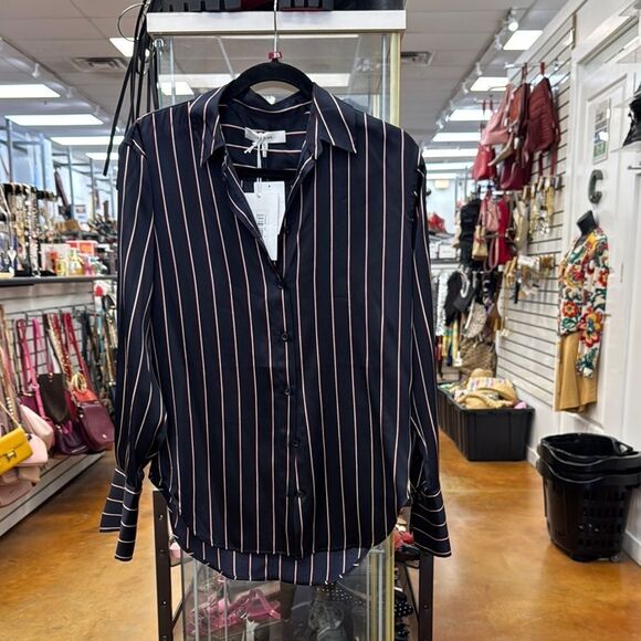 Frame Button Down Silk shirt - Picture 1 of 11